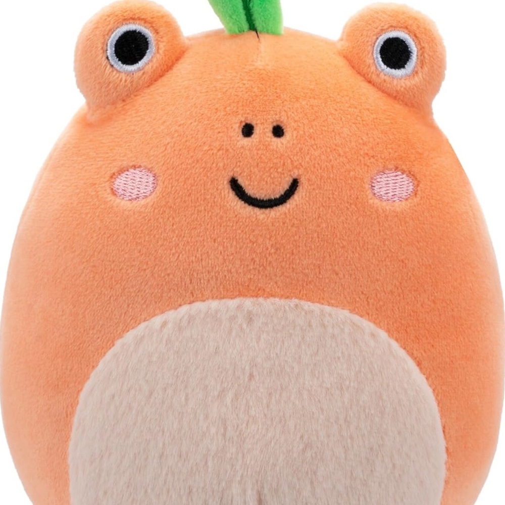 NEW Squishmallows Original 5-Inch Fatima Peach Frog with Fuzzy Belly